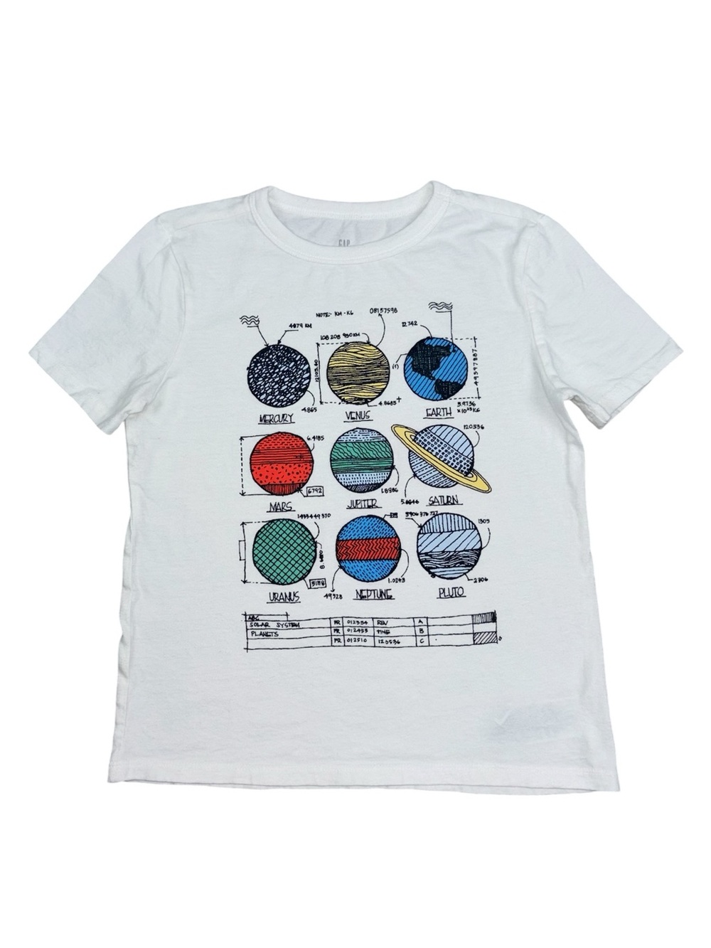 GAP Planets Space Shirt Small 6/7